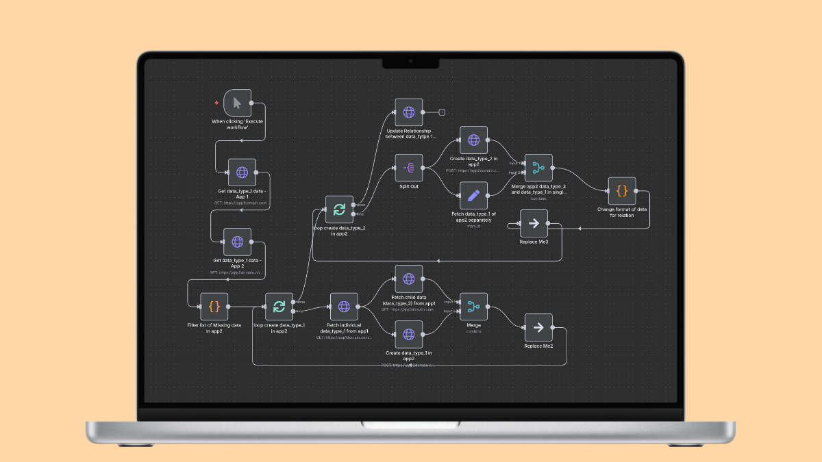 How to Migrate a Relational Database Between Two Bubble.io Apps Using n8n (Step-by-Step): cover image