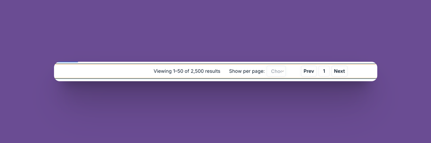 Pagination UI setup bubble.io editor view
