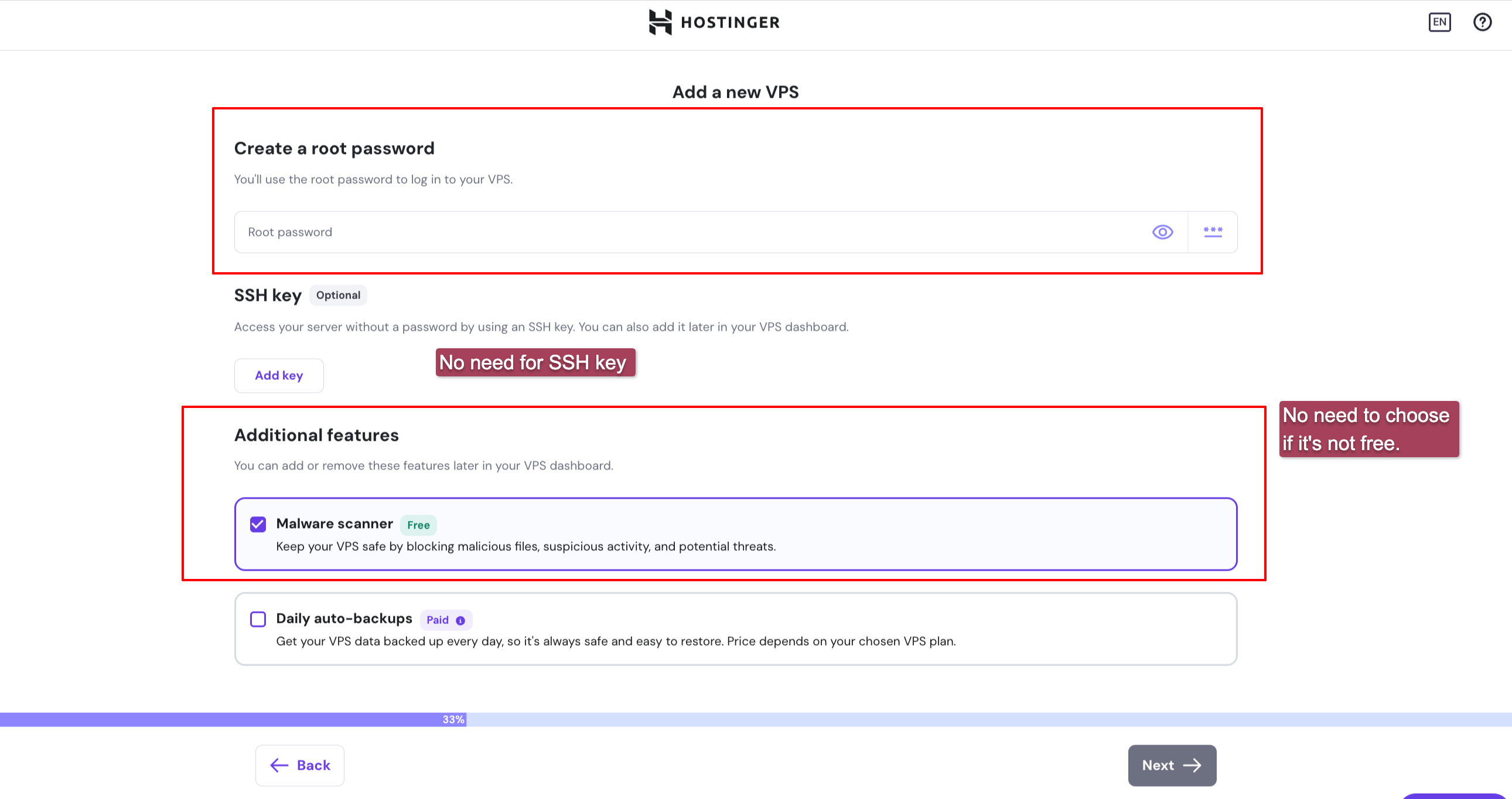Setup root password for n8n hosting server