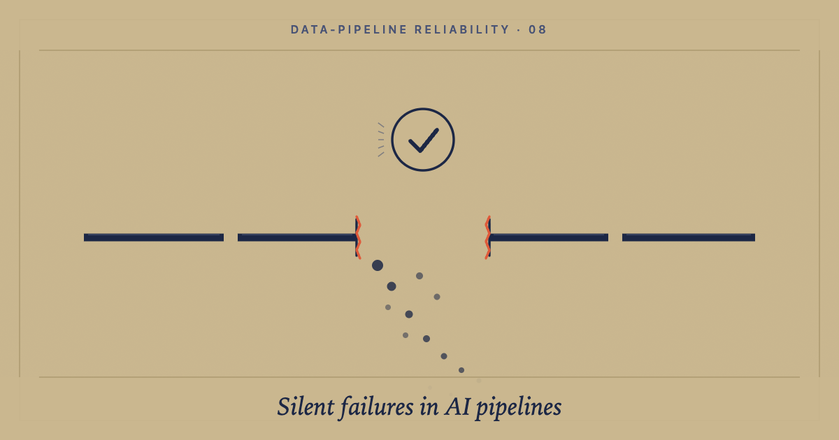 Silent failures: the bug class no AI tool catches in your data pipeline: cover image