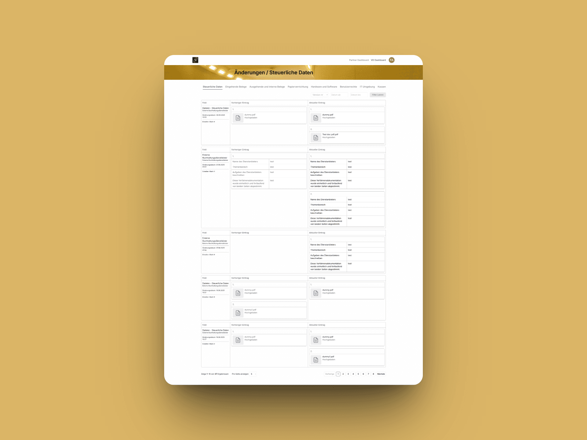 GoBD compliance software multi-tenant SaaS on Bubble.io